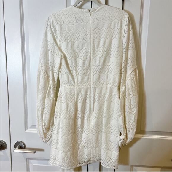Acler Ivory Lace Long Sleeve Dress - Picture 10 of 15
